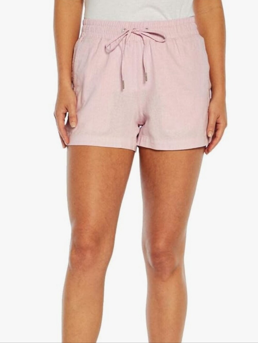 GAP Linen Blend Drawstring 3" Shorts Size Large